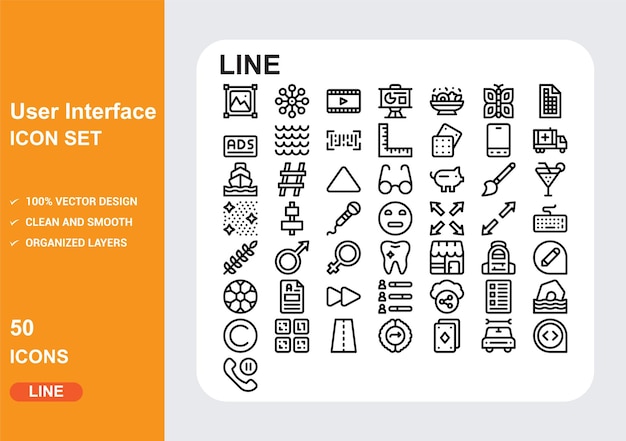 Iconos de archivo ui con fondo blanco Vector libre