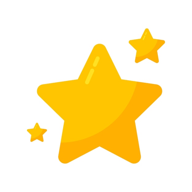 Iconos de arte de línea de estrellas Iconos de estrellas brillantes Iconos brillantes