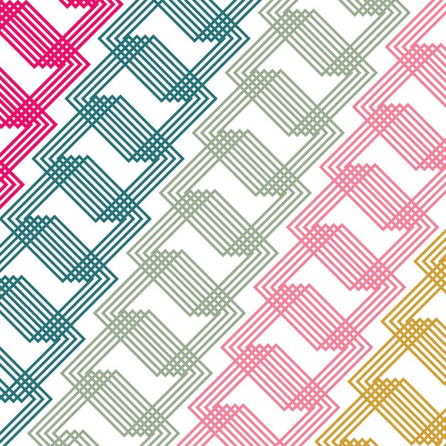 Iconos de arte y Vector de diseño de patrón retro