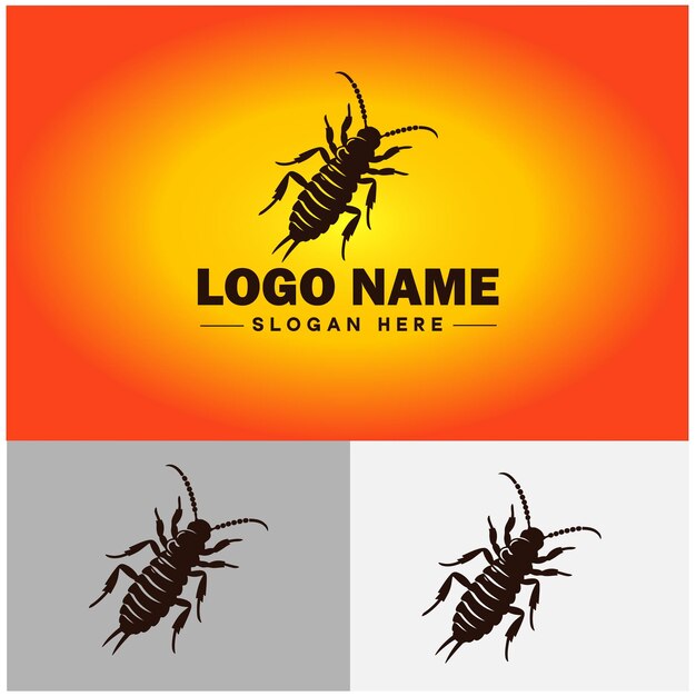 Vector iconos de arte vectorial del logotipo de la orejilla para el modelo de logotipo de la orejilla de la marca comercial