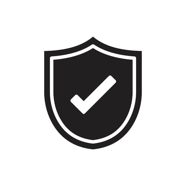 Iconos asegurados Conjunto de dibujos de línea de logotipo