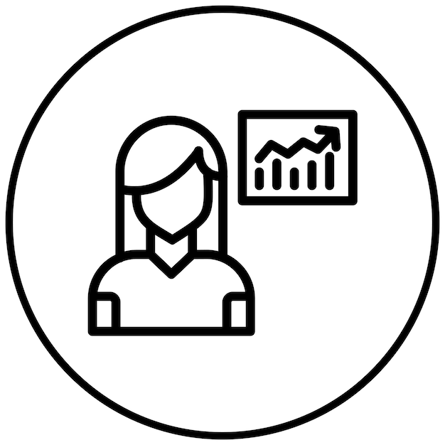 Iconos de asesor financiero