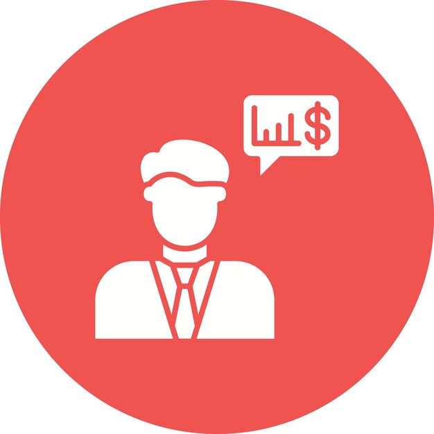 Iconos de asesor financiero