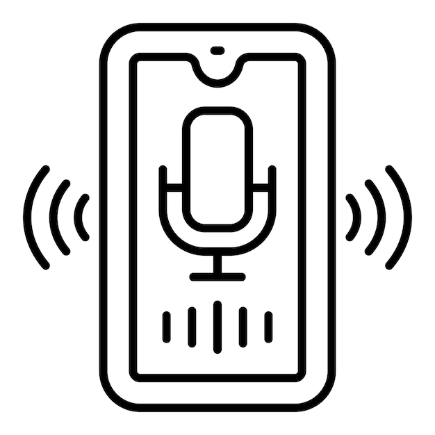 Iconos de asistente de voz