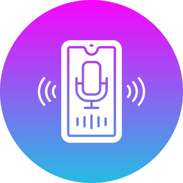 Iconos de asistente de voz