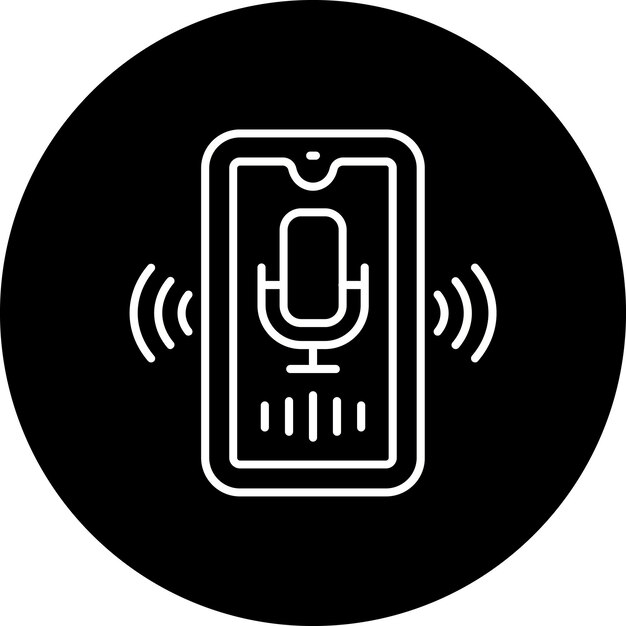 Iconos de asistente de voz