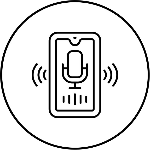Iconos de asistente de voz