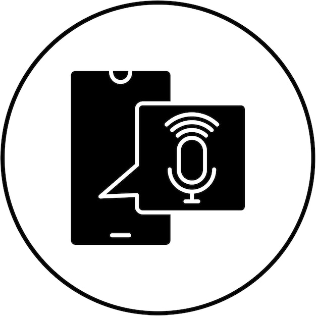 Iconos de asistente de voz