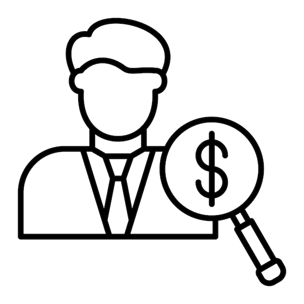 Vector iconos de los auditores