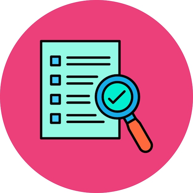 Vector iconos de auditoría