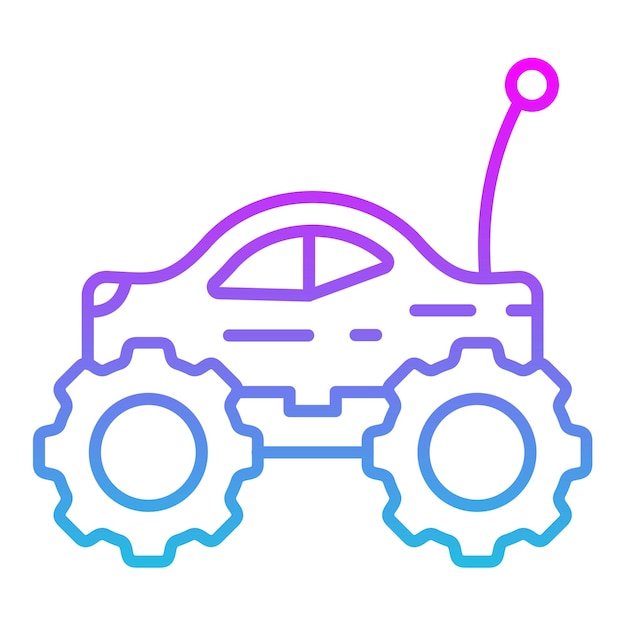 Vector iconos de automóviles rc