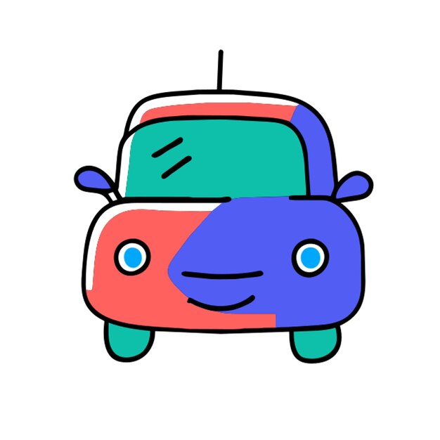 Iconos de automóviles de relleno de desplazamiento