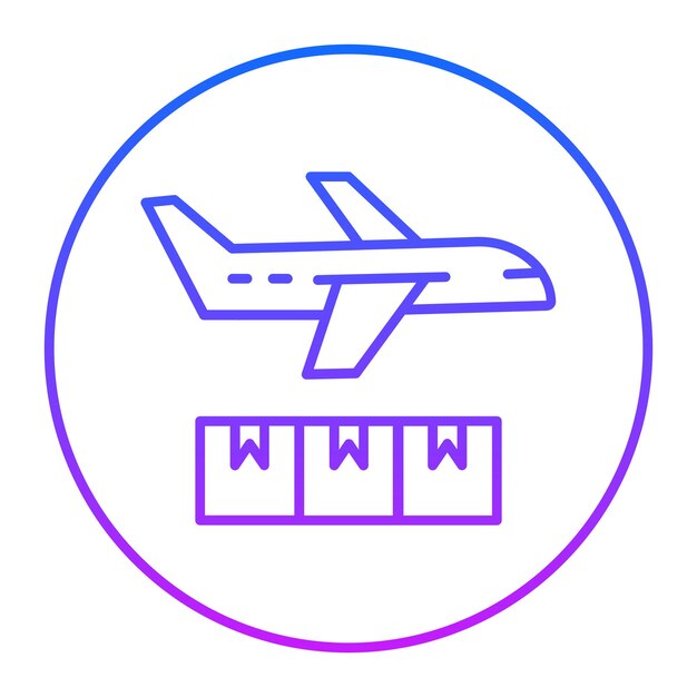 Iconos de aviones de carga