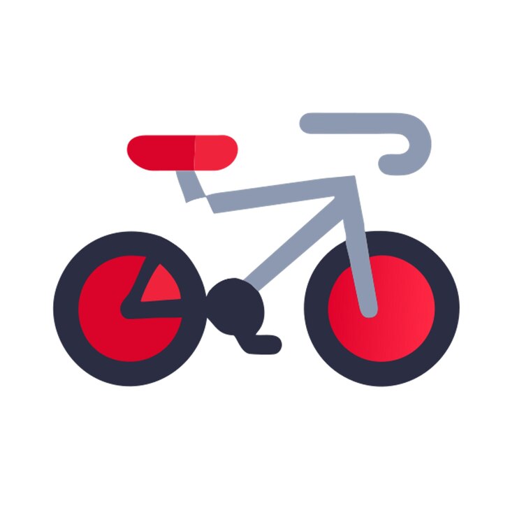 Vector iconos de las bicicletas eléctricas