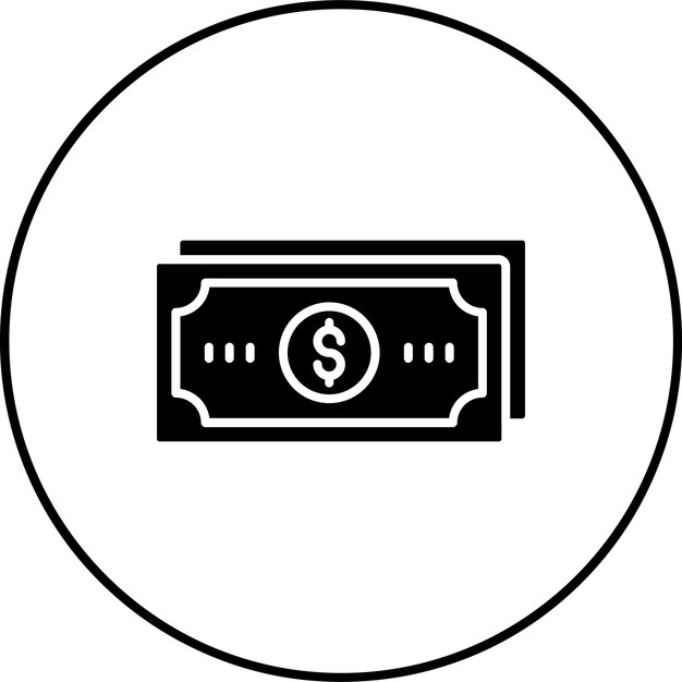 Iconos de billetes de banco
