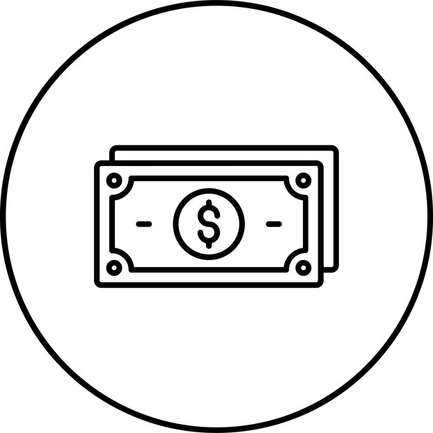 Iconos de billetes de banco