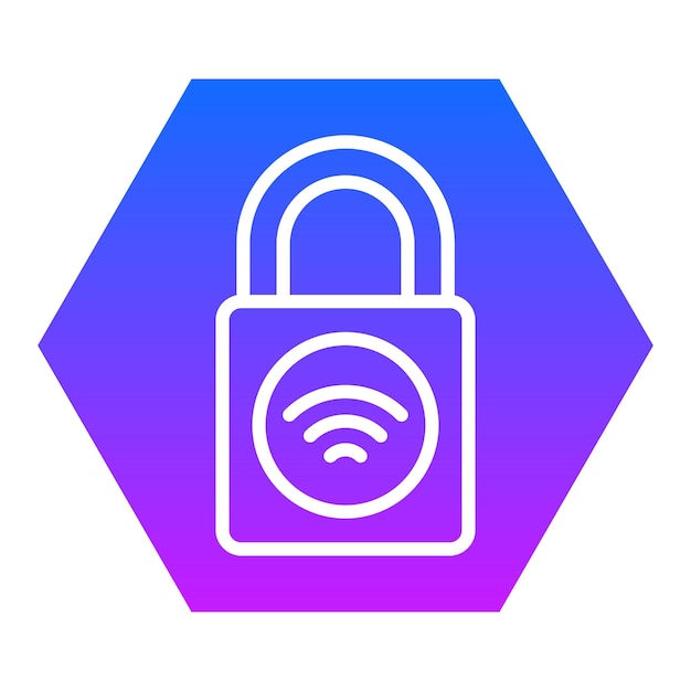 Iconos de bloqueo vectorial inteligente