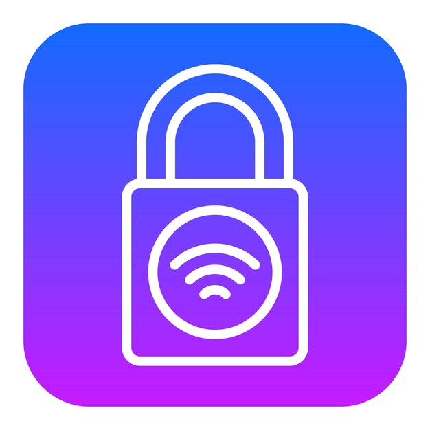 Iconos de bloqueo vectorial inteligente