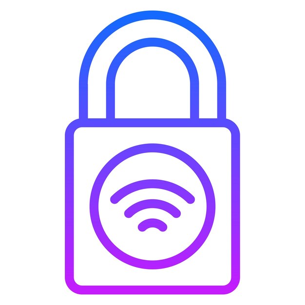 Iconos de bloqueo vectorial inteligente