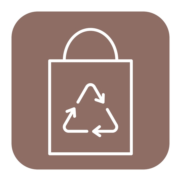 Iconos de bolsas reutilizables