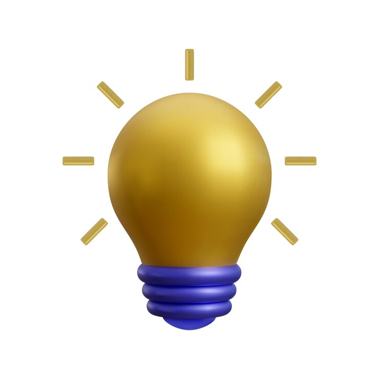 Vector iconos de bombilla realista 3d concepto de idea ilustración vectorial
