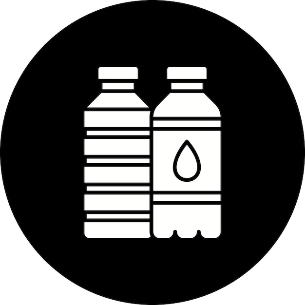 Iconos de botellas de agua