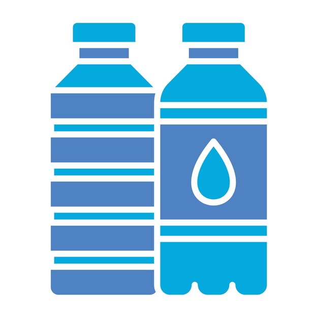 Iconos de botellas de agua