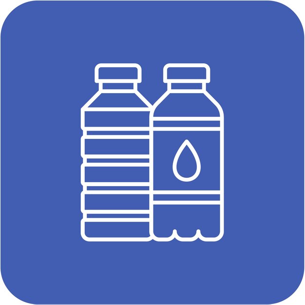 Iconos de botellas de agua