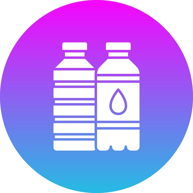 Iconos de botellas de agua