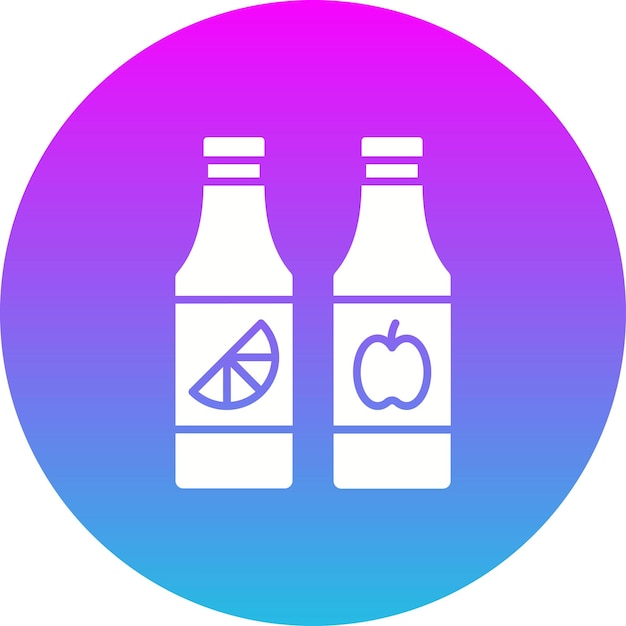 Iconos de botellas de jugo
