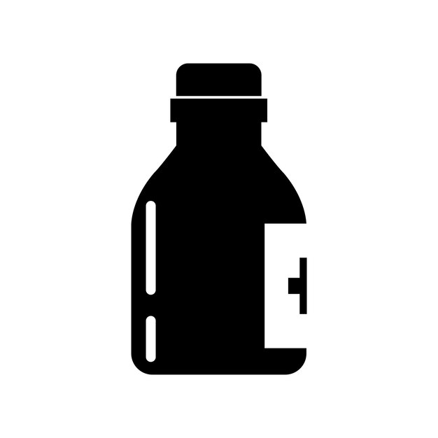 Iconos de botellas y píldoras médicas