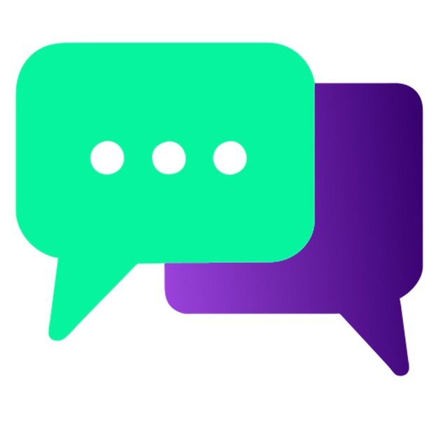 iconos de burbujas de voz para plantillas relacionadas con la comunicación aislamiento en fondo blanco estilo anime rgb