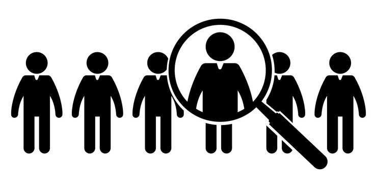 Iconos de búsqueda de puestos de trabajo vacantes conjunto símbolo de la búsqueda de un trabajo para hacer negocios concepto de recursos humanos