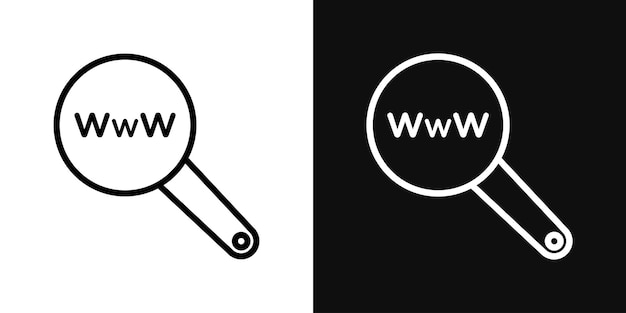 Iconos de búsqueda de sitios web