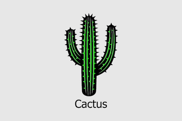 Vector iconos de cactus