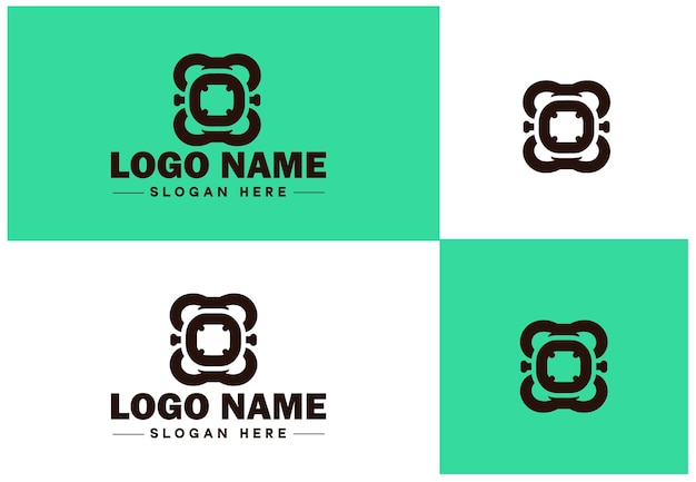 Iconos de cadena gráficos de arte vectorial de logotipo para la marca de negocios icono de aplicación plantilla de logotipo de cadena