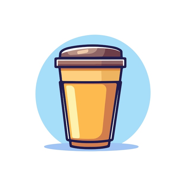 Iconos de café calientes elementos adhesivo plano estilo negro