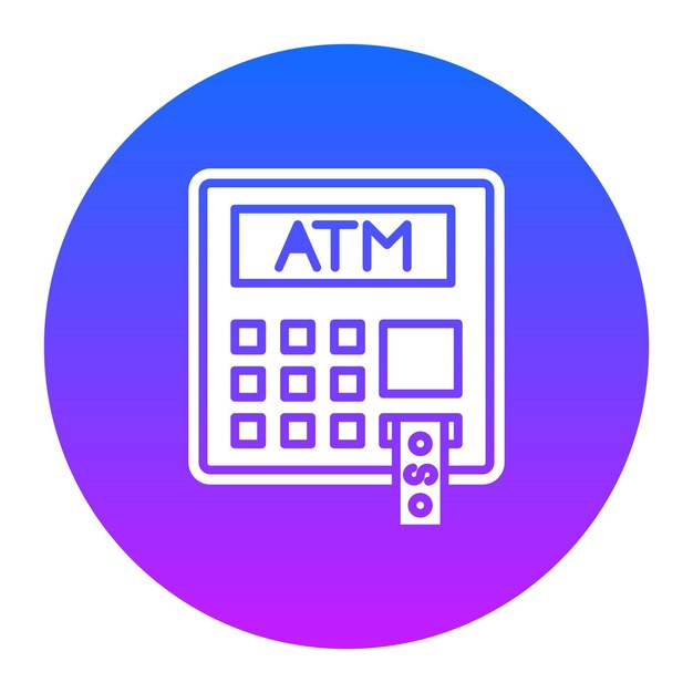 Iconos de cajeros automáticos