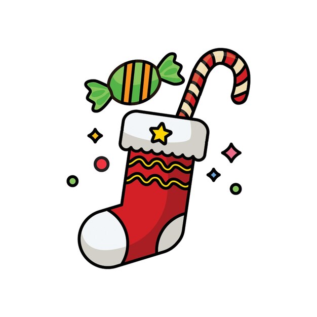 Iconos de los calcetines de Navidad