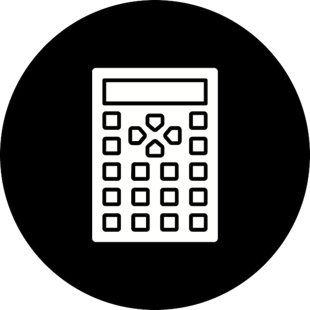 Vector iconos de las calculadoras