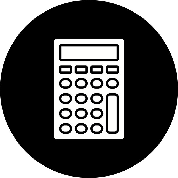 Vector iconos de las calculadoras