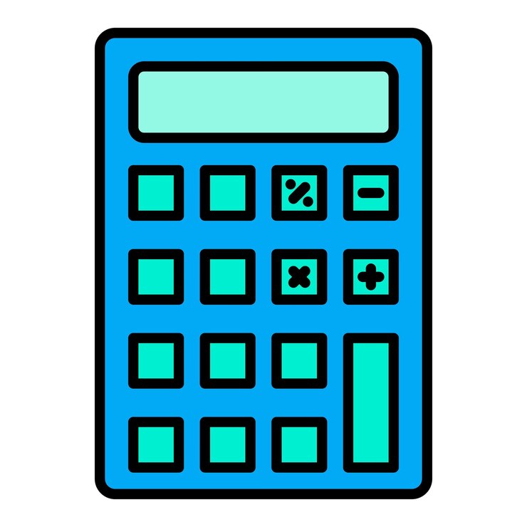 Vector iconos de las calculadoras