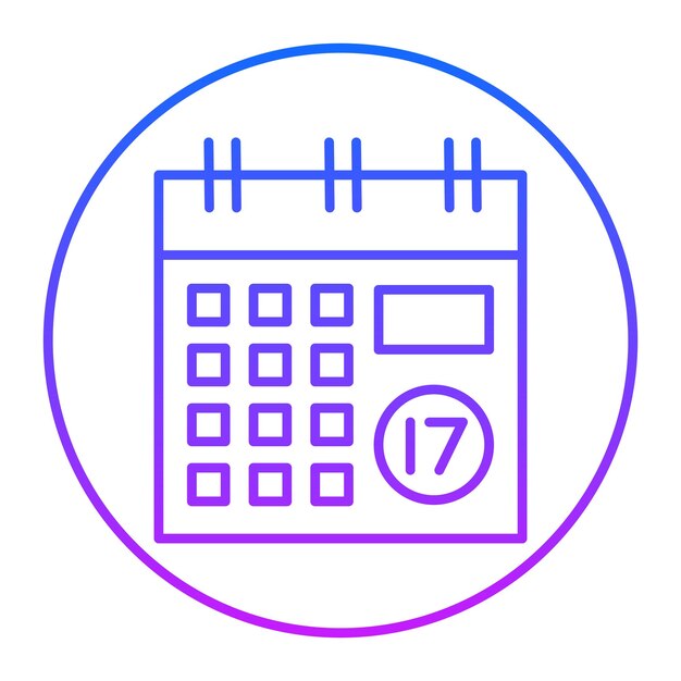 Iconos del calendario