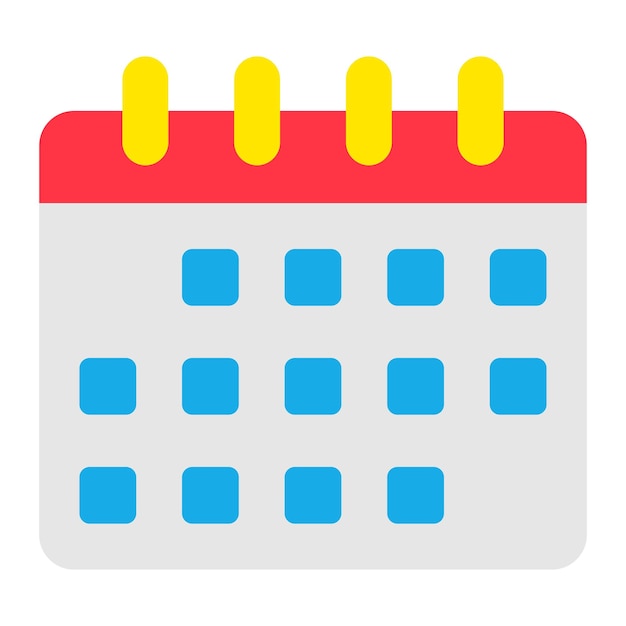 Vector iconos del calendario