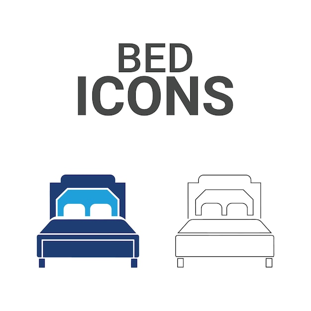 Iconos de la cama