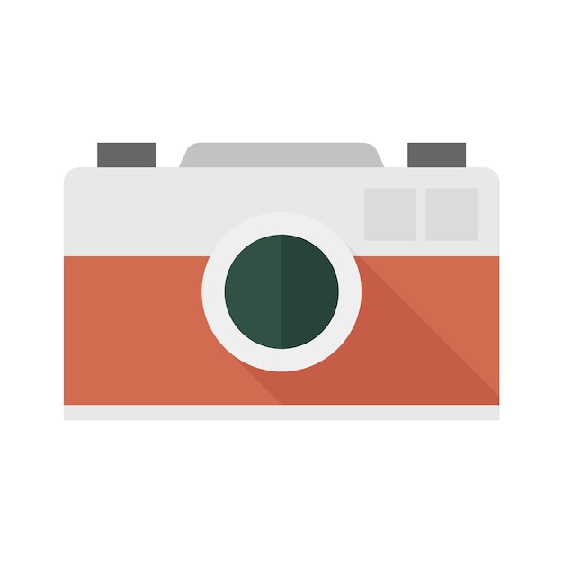 Iconos de cámara de buscador de rango en estilo de color plano