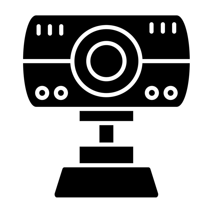 Vector iconos de las cámaras web