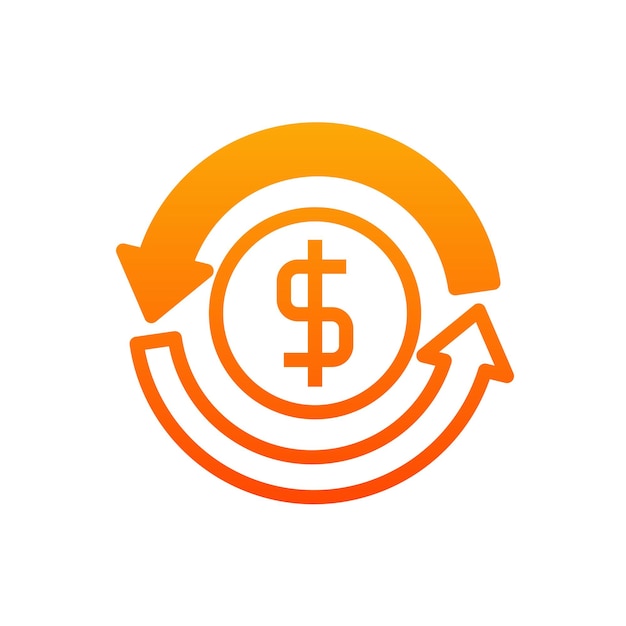 Iconos de cambio de dinero