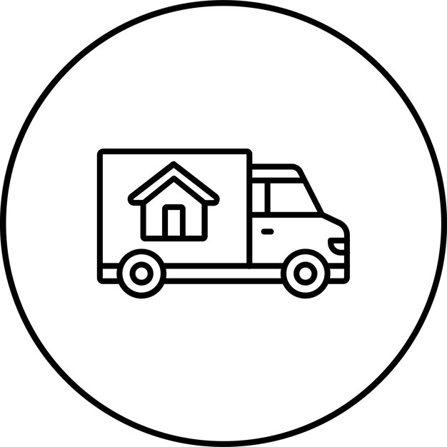 Iconos de camiones de mudanzas