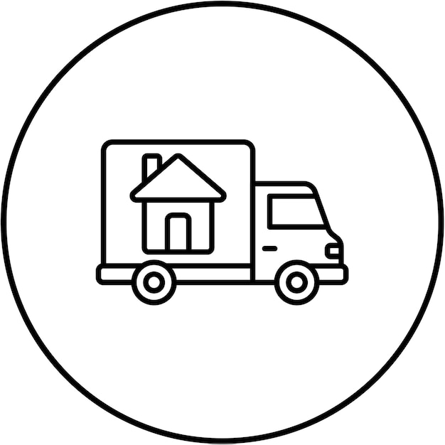 Iconos de camiones de mudanzas